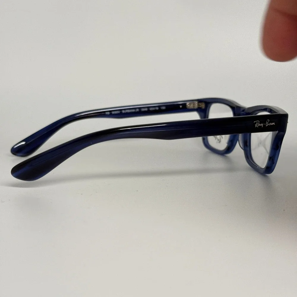 Ray Ban Burbank Jr RB9083V 3848 Blue Striped Eyeglass Frames 43-19 130 Kids